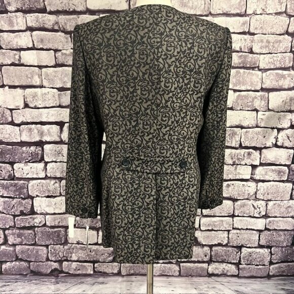 Jones New York NWT Gray & Black Long Sleeve Jacket Size 10 - Picture 6 of 9